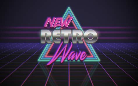 Retro Style, Neon, Vintage, Digital Art, 1980s, Synthwave, - Graphic ...