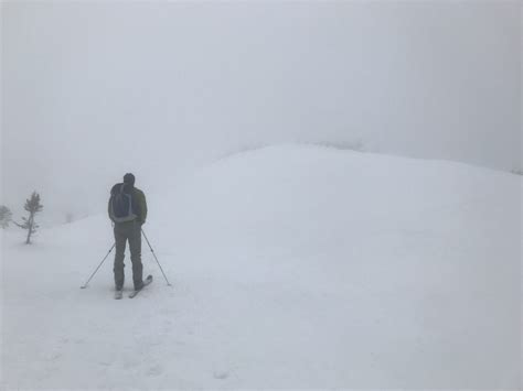 Skiing Mount Marcy's summit in an eerily beautiful whiteout