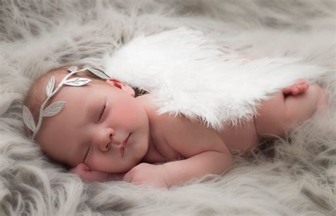 Download Sleeping Wings Angel Photography Baby 4k Ultra HD Wallpaper