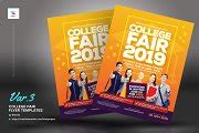 College Fair Flyer Templates | Flyer Templates ~ Creative Market