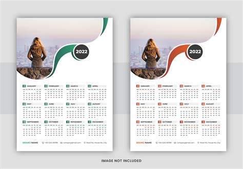 Print Ready 2022 Calendar Design Graphic by Pavel_design · Creative Fabrica