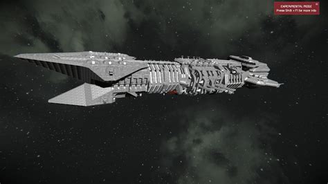 Haven't built for awhile. But this is my latest Capital Ship. : r/spaceengineers