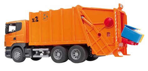 Buy Bruder - Scania R-Series Garbage Truck Orange 03560