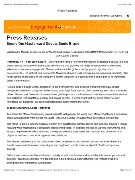 Sound On: Mastercard Debuts Sonic Brand | PDF | Master Card | Brand