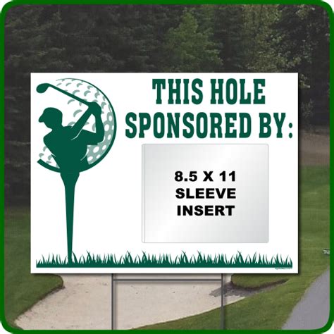 Golf Hole Sponsor Sign Template