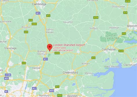 Map and Directions to Stansted Airport Full Address Postcode