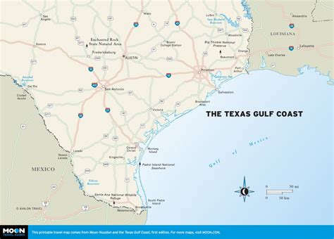 Texas Gulf Coast Beaches Map - Printable Maps