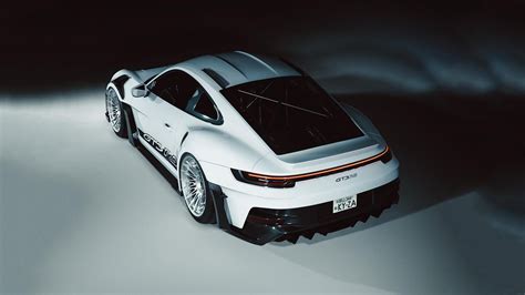 Free download | HD wallpaper: Porsche, 992, KYZA, white, Porsche 992 ...