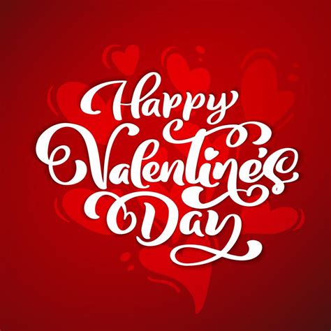 Happy Valentines Day typography vector design for greeting cards and ...