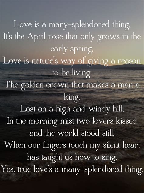 a poem written on the beach with an image of water and sky in the background