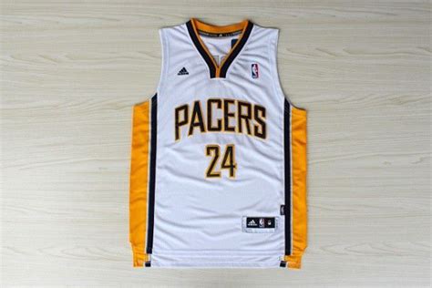 Indiana Pacer Paul George Pacers #24 White Jersey (With images) | Paul george pacers, Indiana ...