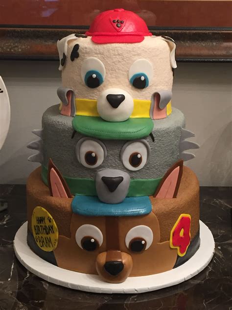 Homemade Paw Patrol Cake - Aria Art