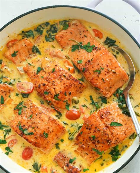 Creamy Tuscan Salmon - Immaculate Bites