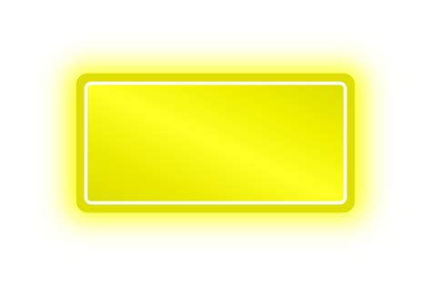 Neon Yellow Rectangle Banner, Neon Rectangle 10984298 PNG