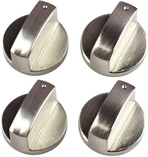 SIYI-XIU 4Pcs Bouton Cuisinière 6mm Boutons de Poêle Gaz Universels en Métal À Gaz Cuisine Poêle ...