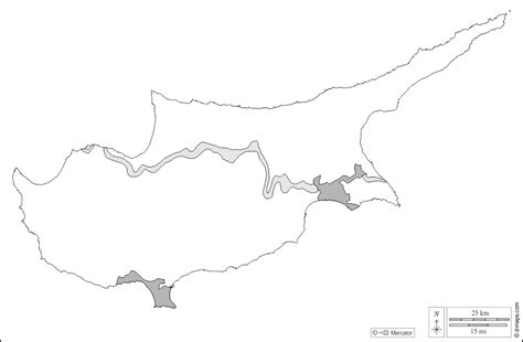 Cyprus Outline / Cyprus Outline Map Vector Illustration Stock Vector ...