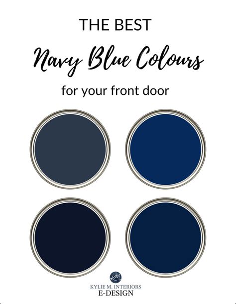 THE 8 BEST FRONT DOOR PAINT COLORS | Front door paint colors, Blue paint colors, Navy blue paint ...