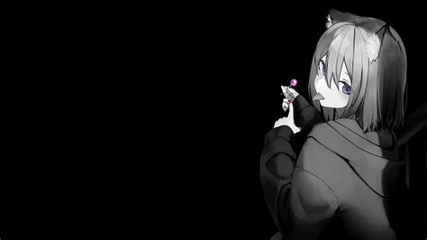 Female In Black Suit Anime Hd Wallpaper - vrogue.co