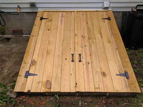 Bulkhead Doors Made Out Of Pressure Treated Lumber - General DIY Discussions - DIY Chatroom Home ...