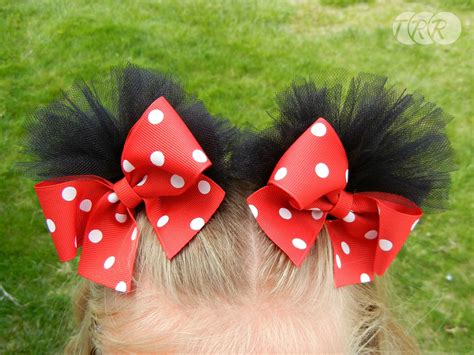 Minnie Mouse Ears Puff Bows - The Ribbon Retreat Blog