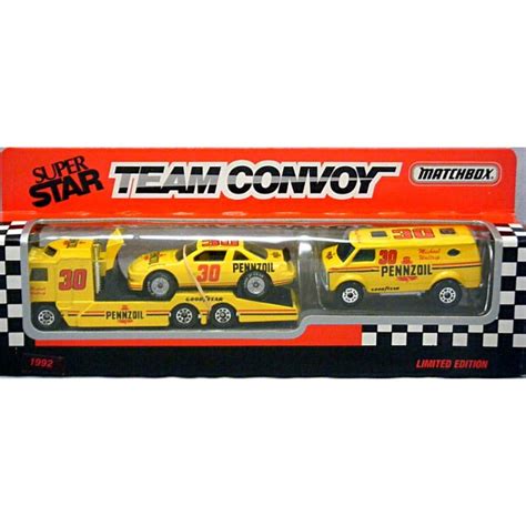 Matchbox Super Stars Michael Waltrip NASCAR Pennzoil Team Convoy Set ...