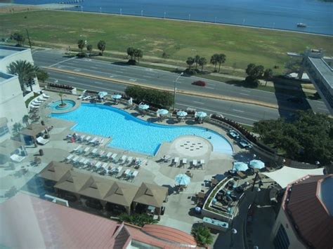 Pool hot tub area from my room - Picture of Harrah's Gulf Coast, Biloxi - TripAdvisor