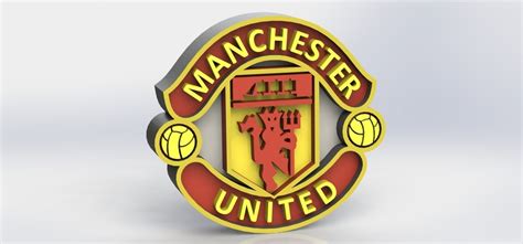 3D Printed Manchester United Logo by Taiced3D | Pinshape