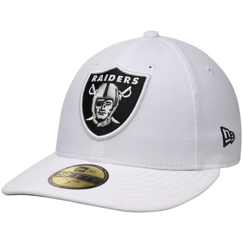 New Era Oakland Raiders White On-Field Low Crown 59FIFTY Fitted Hat