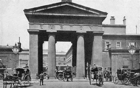 transpress nz: the Euston Arch original entrance to Euston Station, London