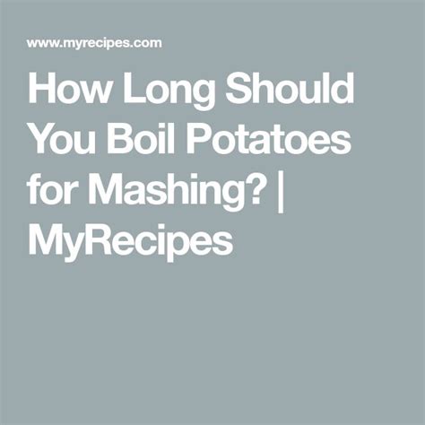 How Long Should You Boil Potatoes for Mashing? | Boiled potatoes ...