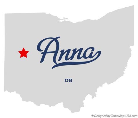 Map of Anna, OH, Ohio