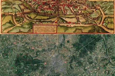 Poitiers, France Map: Then(1572) and Now(2016) | Fliiby | France map, Europe map, Maps street view