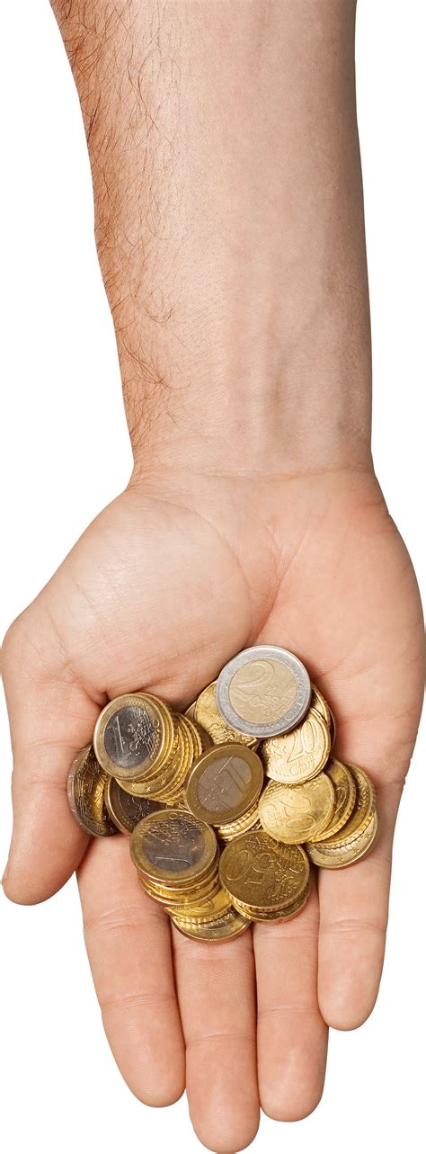 Hand Holding Coins transparent PNG - StickPNG