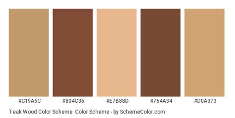 Teak Wood Color Scheme Color Scheme » Brown » SchemeColor.com
