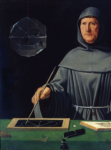 Fra Luca Pacioli portrait (detail), Tempera on panel, 99 cm × 120 cm ...