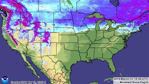 Snowpack Map Shows Just How Good 2018/19 Winter Has Been For US Ski ...