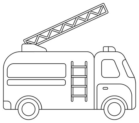 Fire Truck coloring page | Free Printable Coloring Pages