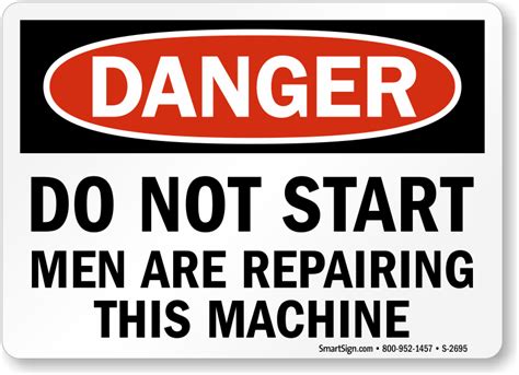 Do Not Operate Machinery Signs - MySafetySign.com