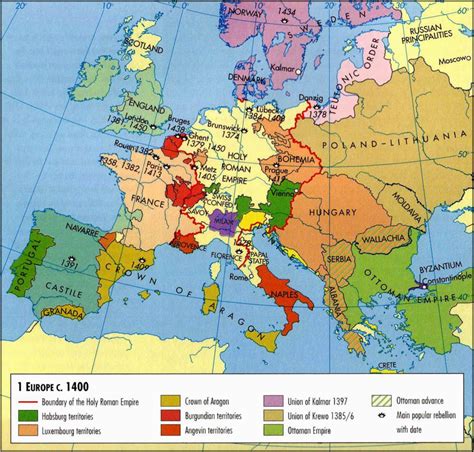 Map Of Europe During the Middle Ages | secretmuseum