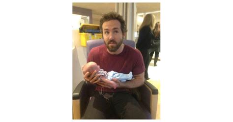 Ryan Reynolds Holding a Baby | Inspirational Celebrity Pictures | POPSUGAR Celebrity Photo 11