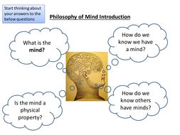 Introduction lesson: AQA Philosophy of mind AS Level. Also useful for metaphysics of mind new ...