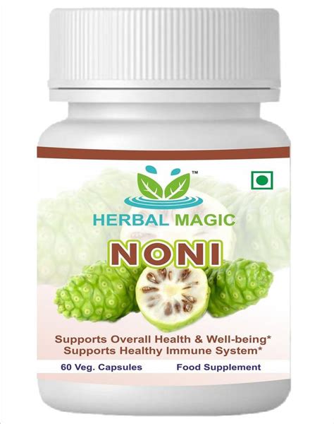 100% Pure & Natural Noni Fruit Capsules 60 CAPS GMP | Etsy | Noni fruit, Organic dairy, Herbal magic