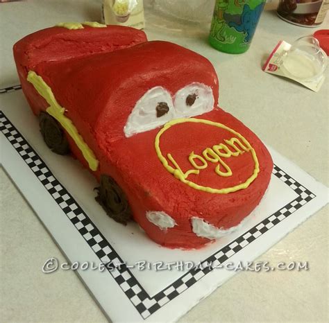 Coolest Lightning McQueen Cars Cake