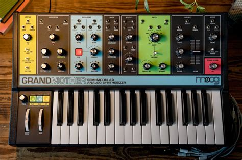 Moog Grandmother semi-modular synth now available at Guitar Center