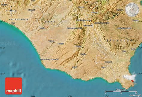 Satellite Map of Ragusa