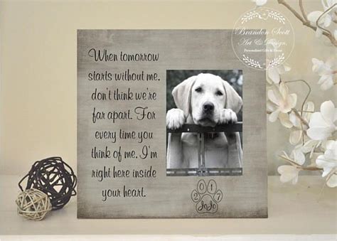 Pet Sympathy Gift, Pet Loss Frame, Dog Memorial, Cat Memorial ...