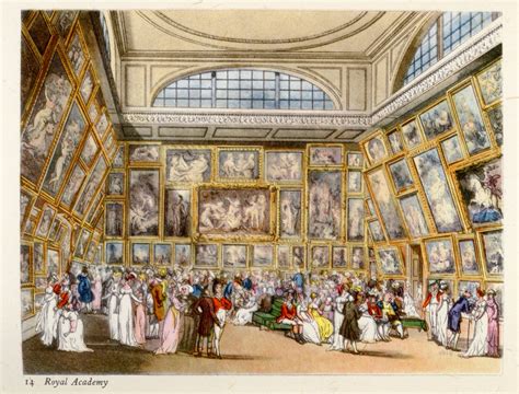 Early 1800's depiction of the Royal Academy of Arts in #London by T. Rowlandson. From the Book ...