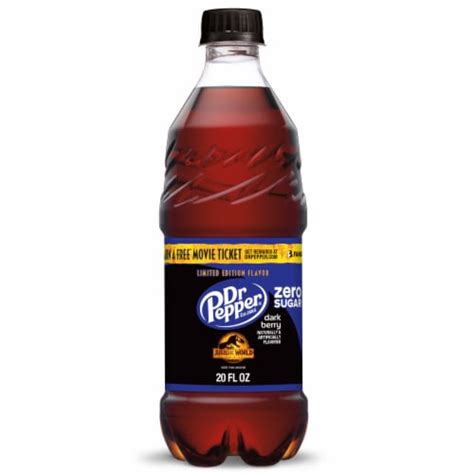 Dr Pepper Dark Berry Zero Sugar Soda, 20 fl oz - Fry’s Food Stores