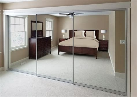 Sliding Glass and Mirrored Closet Doors - Contemporary - Closet ...