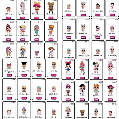 My huge ISO list for LOL surprise dolls. Slide for my trades I also ...